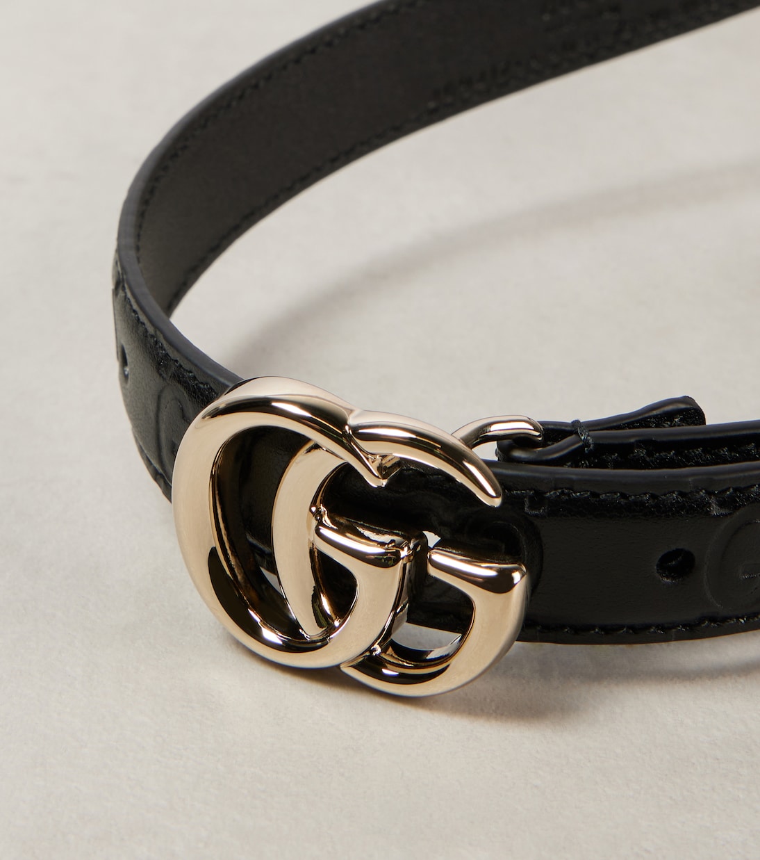 Cintura in pelle GG Marmont di GUCCI per stile giovane e trendy
