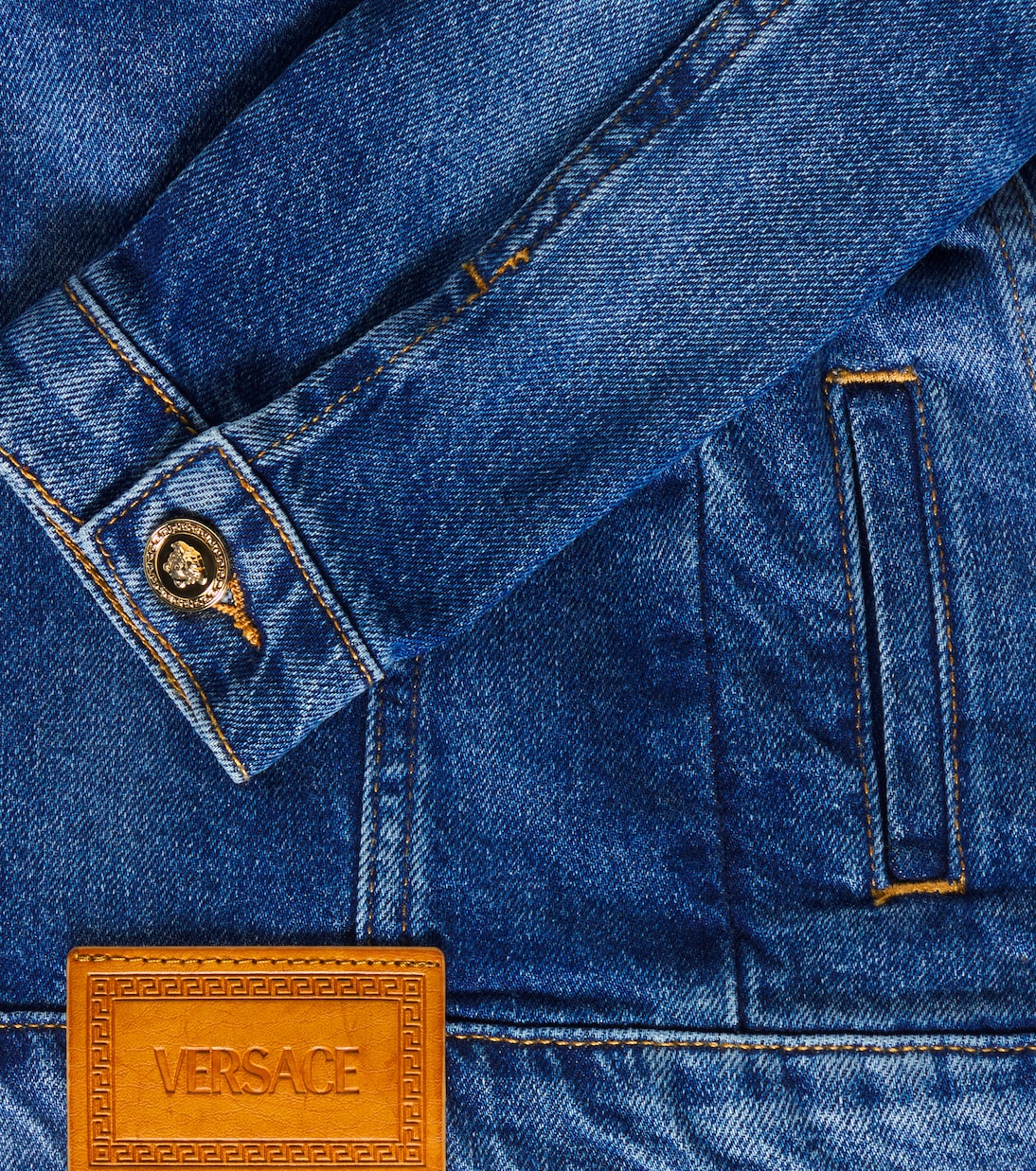 Veste en jean à logo | Versace Kids