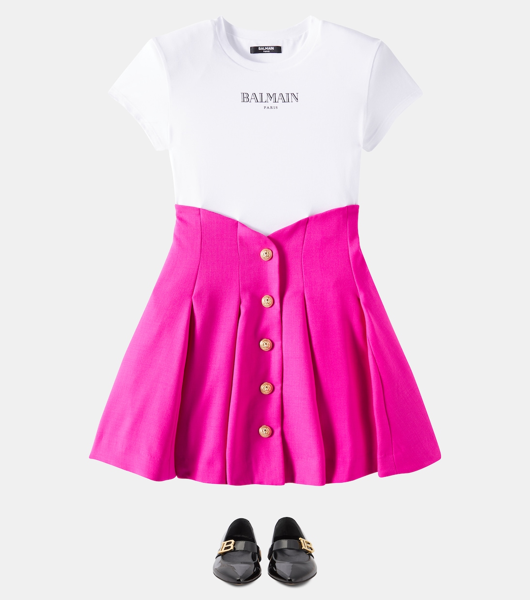 Kleid aus Wolle | Balmain Kids