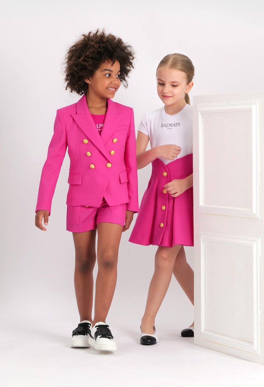 Kleid aus Wolle | Balmain Kids