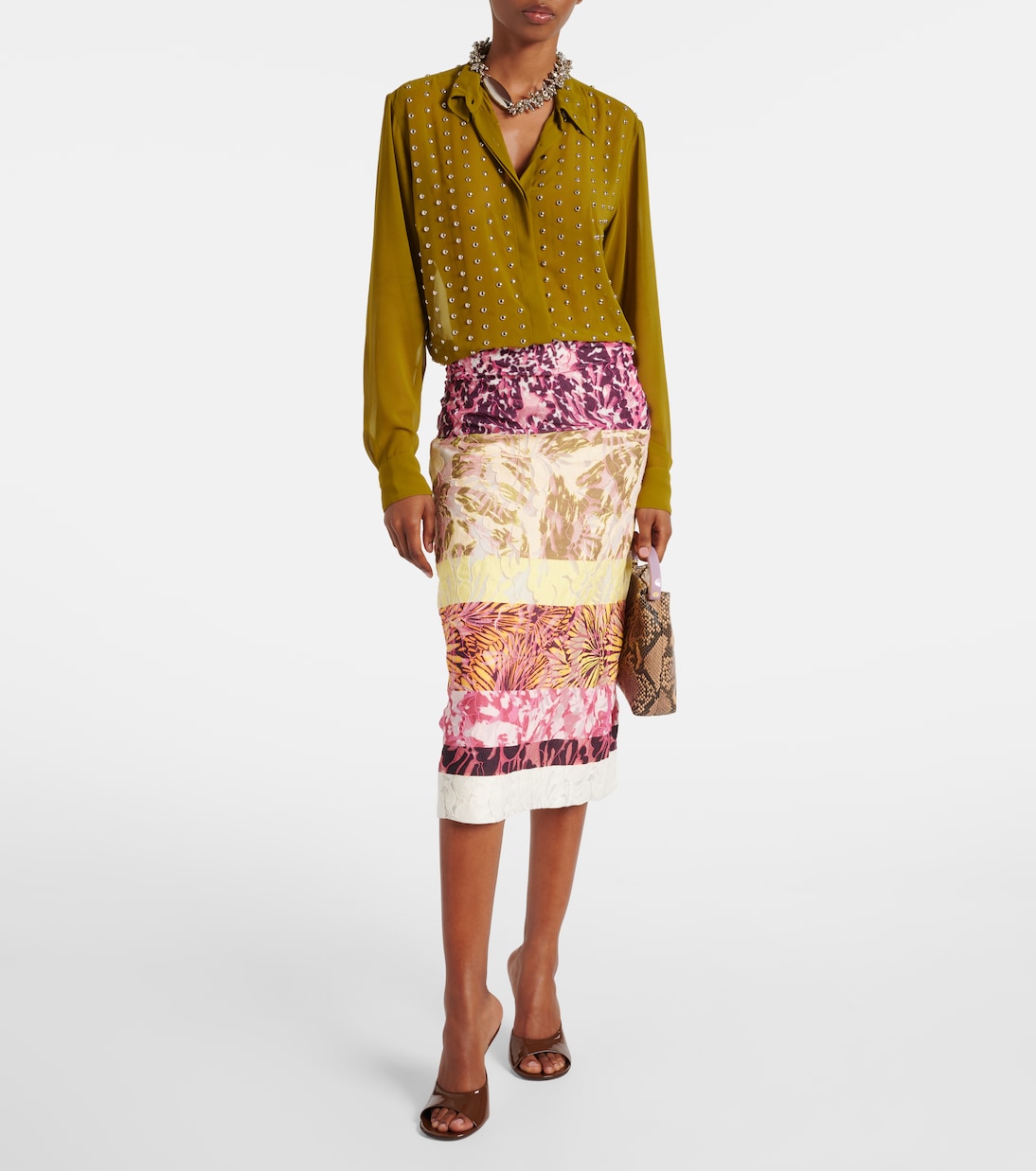 Mules Bulle 105 in vernice | Dries Van Noten
