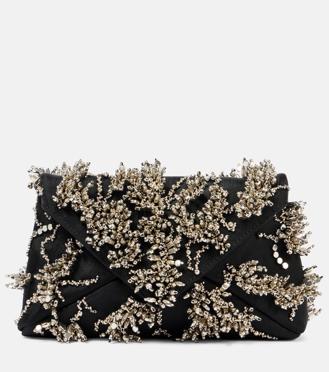 Clutch in raso con cristalli | Dries Van Noten