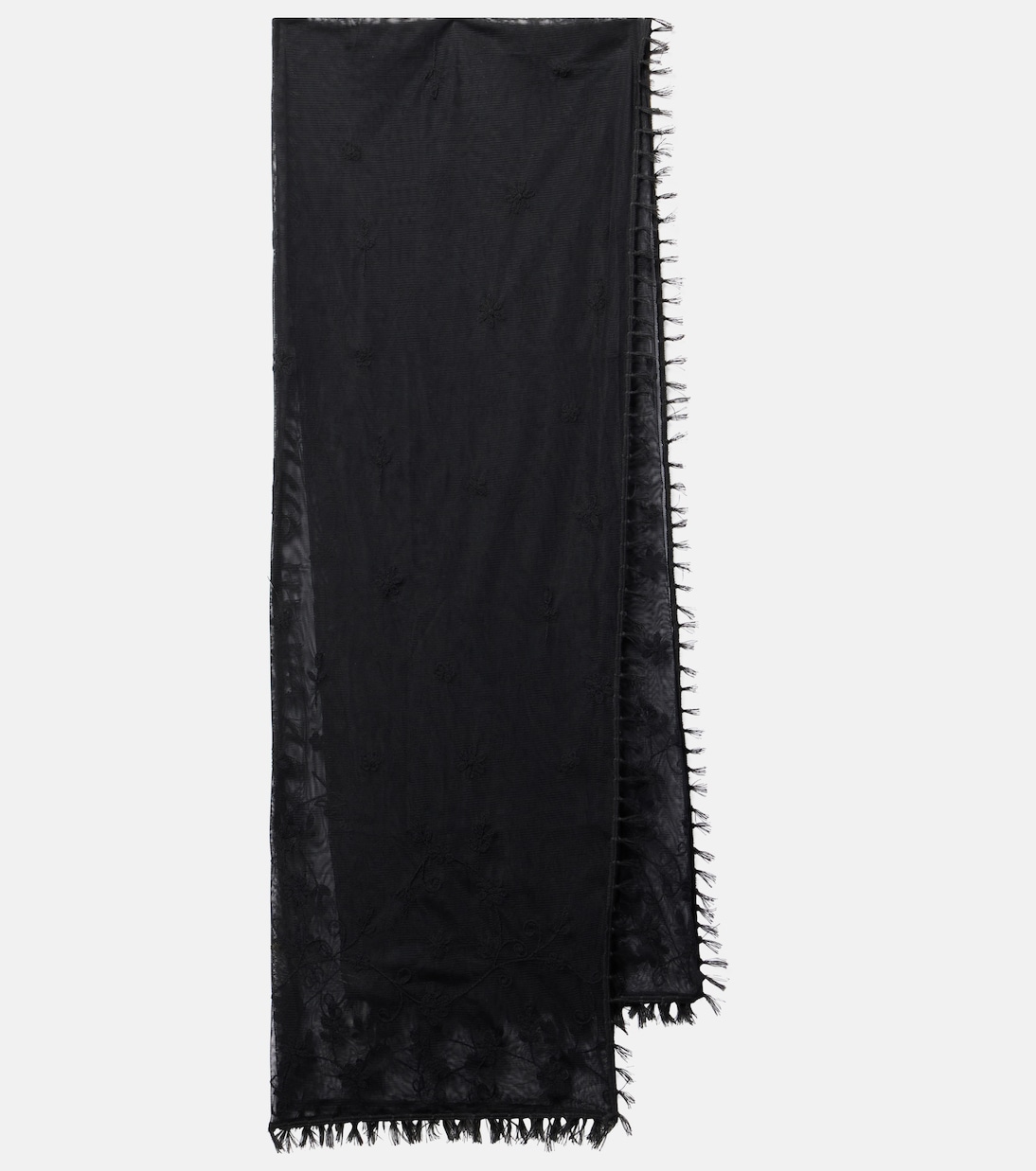Sciarpa in tulle con ricamo | Toteme