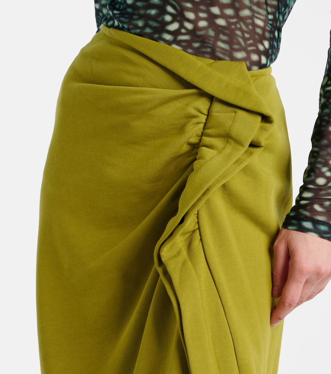 Jupe midi en coton | Dries Van Noten