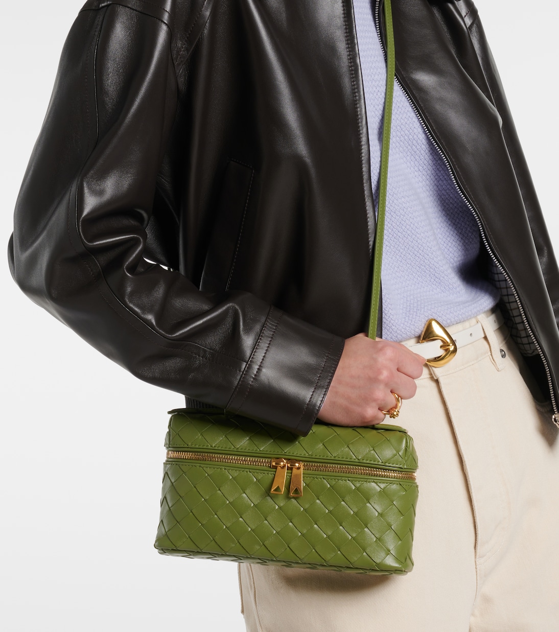 Sac vanity Bang Bang en cuir Intrecciato | Bottega Veneta