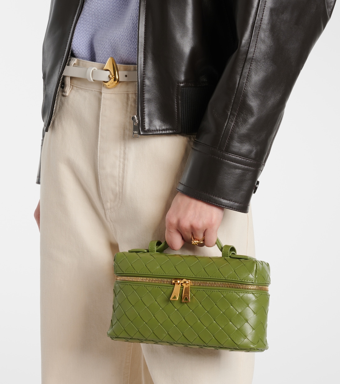 Sac vanity Bang Bang en cuir Intrecciato | Bottega Veneta