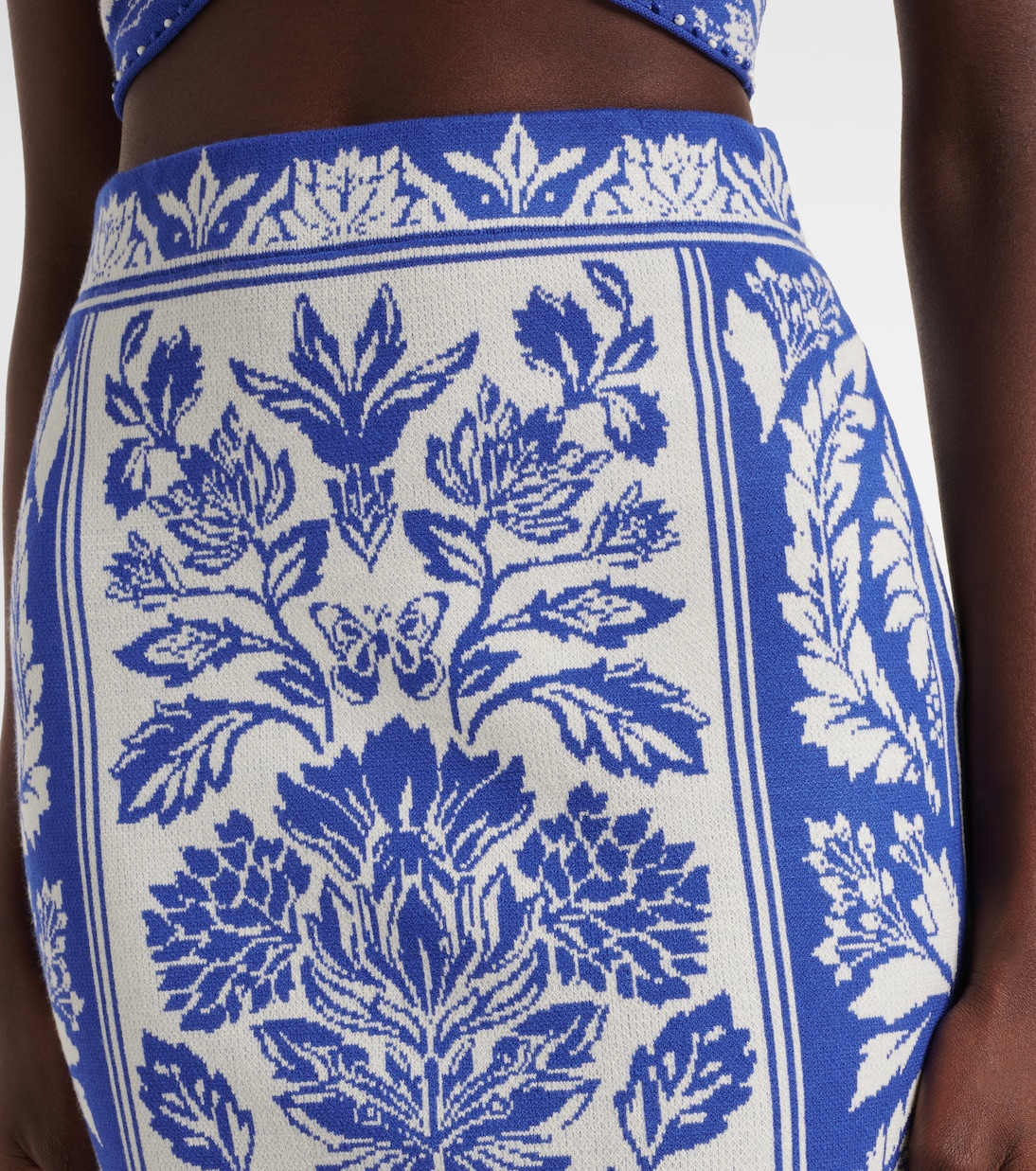 Falda midi de punto | Farm Rio