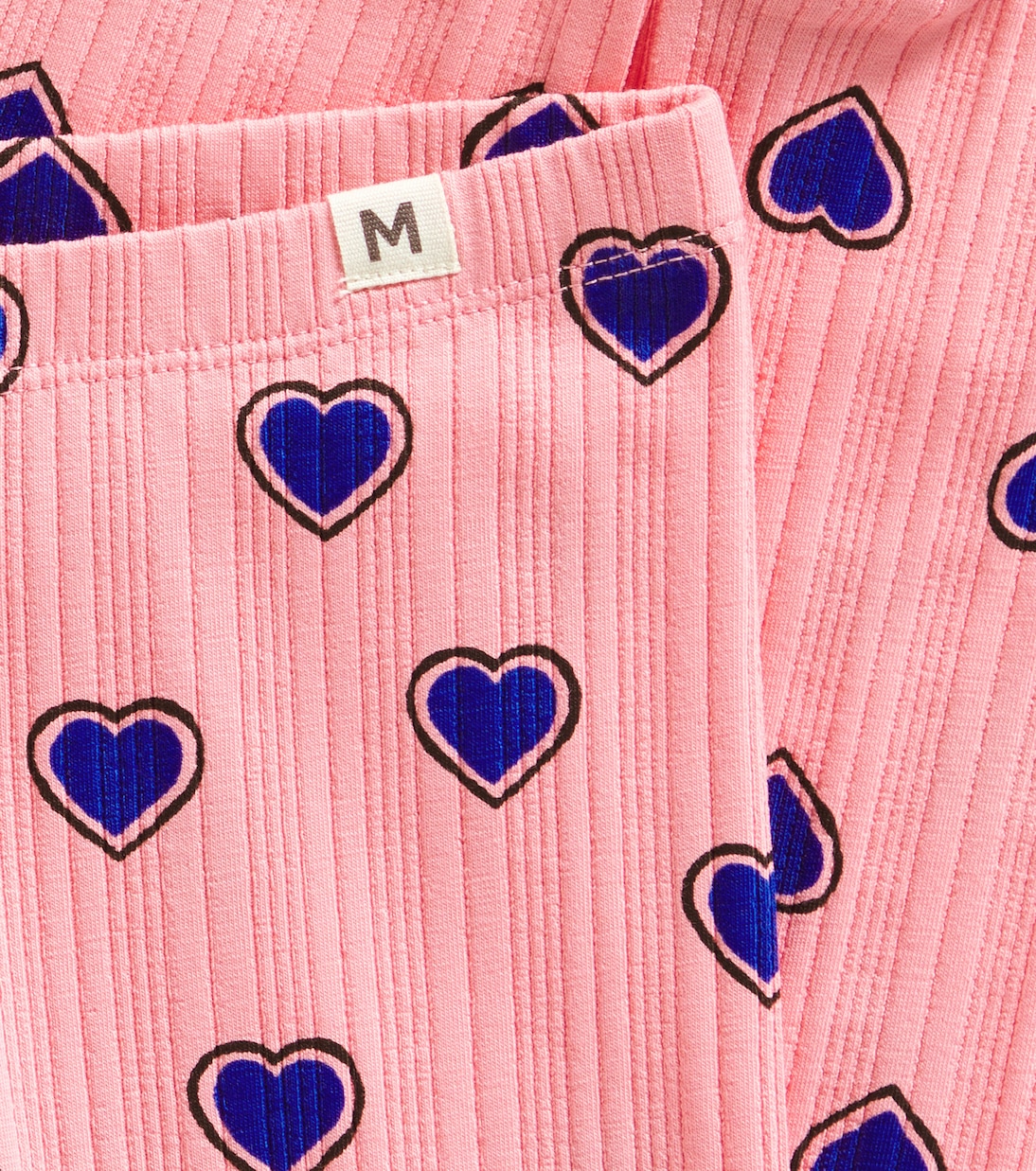 Leggings Outlined Hearts in cotone | Mini Rodini