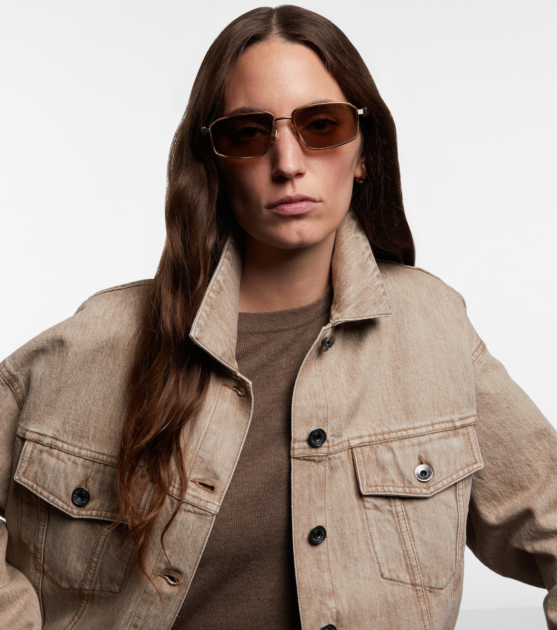 Eckige Sonnenbrille Jarama | Brunello Cucinelli