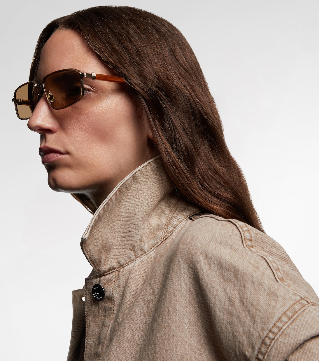 Eckige Sonnenbrille Jarama | Brunello Cucinelli