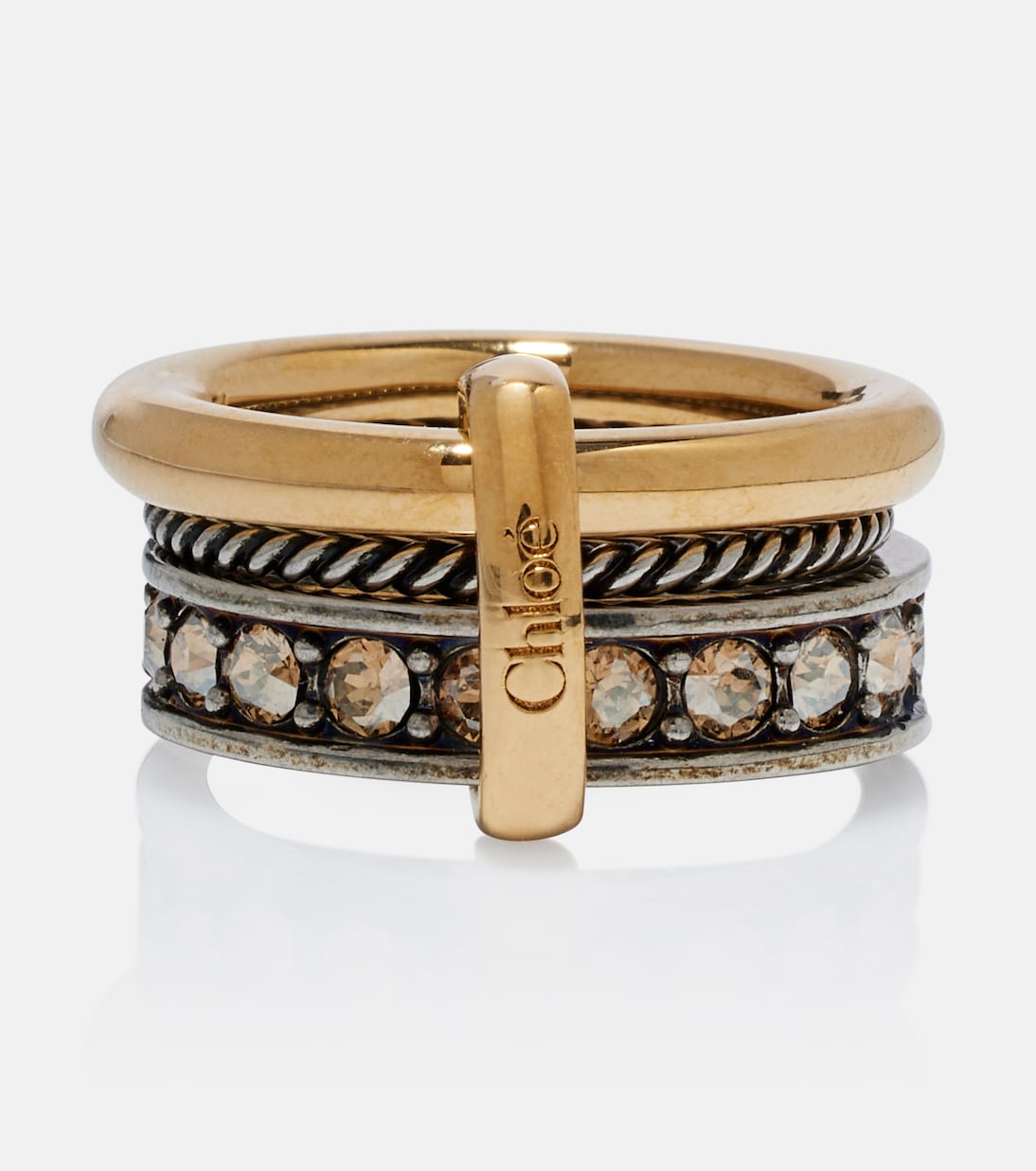 Anillo adornado con logo  | Chloé