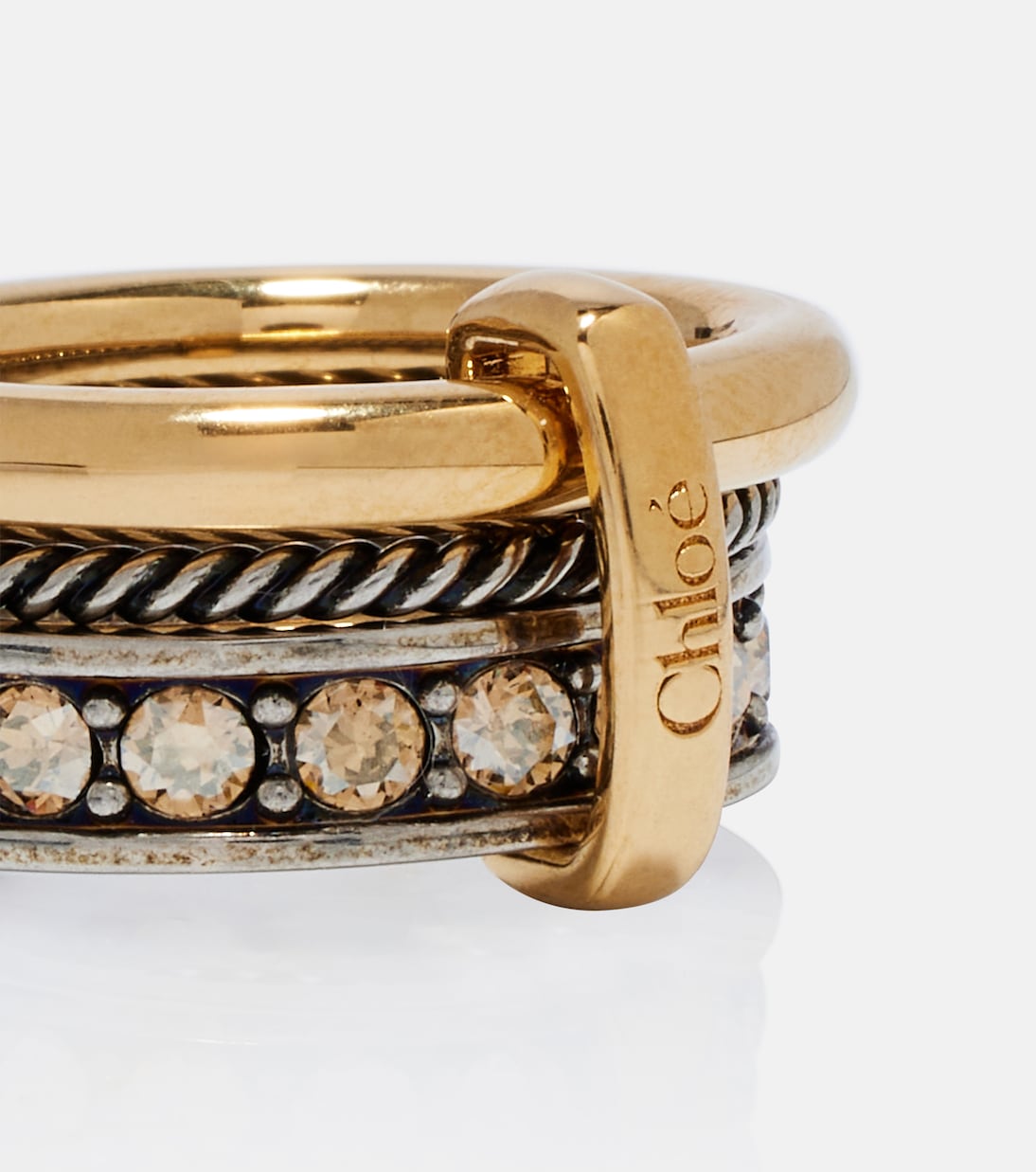 Anillo adornado con logo  | Chloé