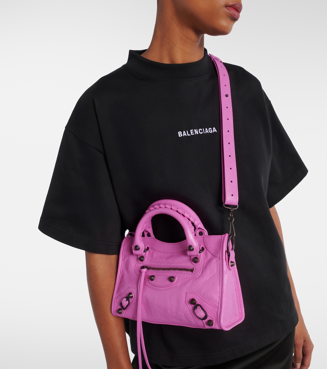 Le City迷你皮革单肩包 | Balenciaga