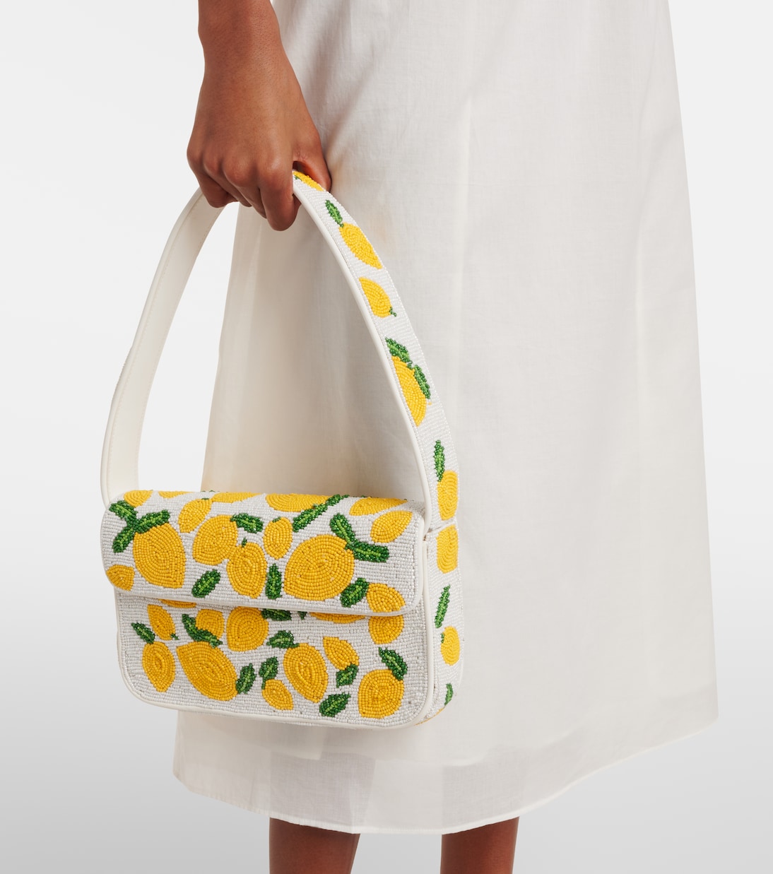 Tommy beaded shoulder bag | Staud