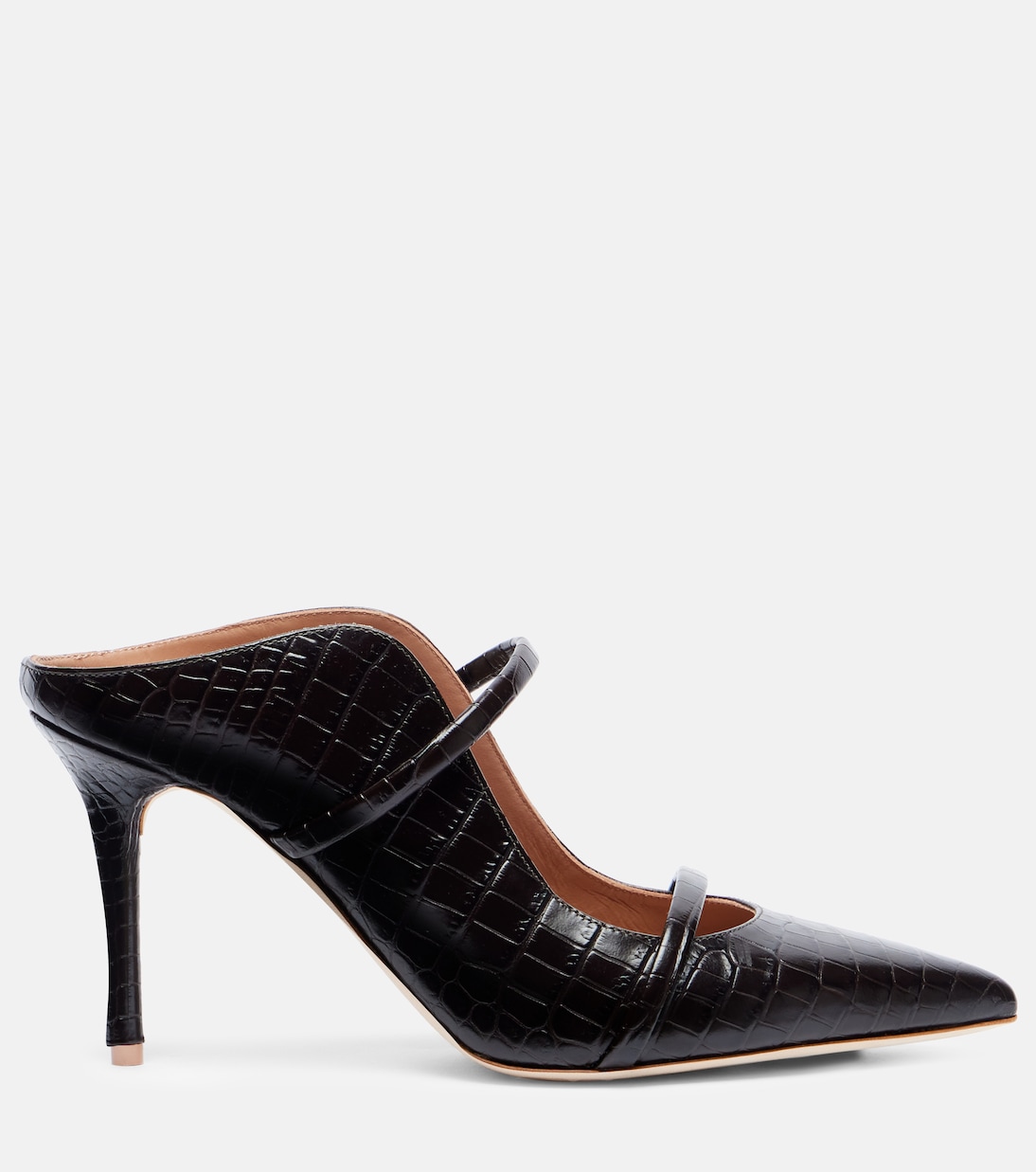 Mules Maureen 85 en cuir embossé | Malone Souliers