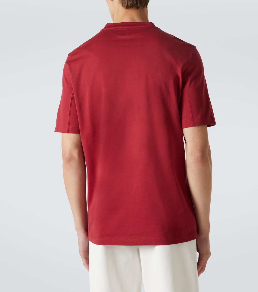 T-shirt en coton à logo | Brunello Cucinelli