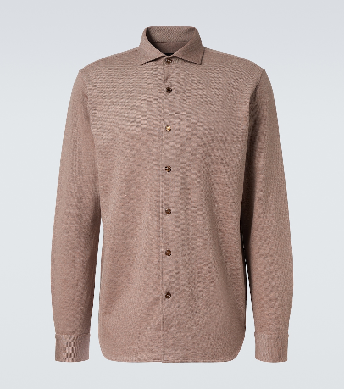 Cotton piqué shirt | Brioni