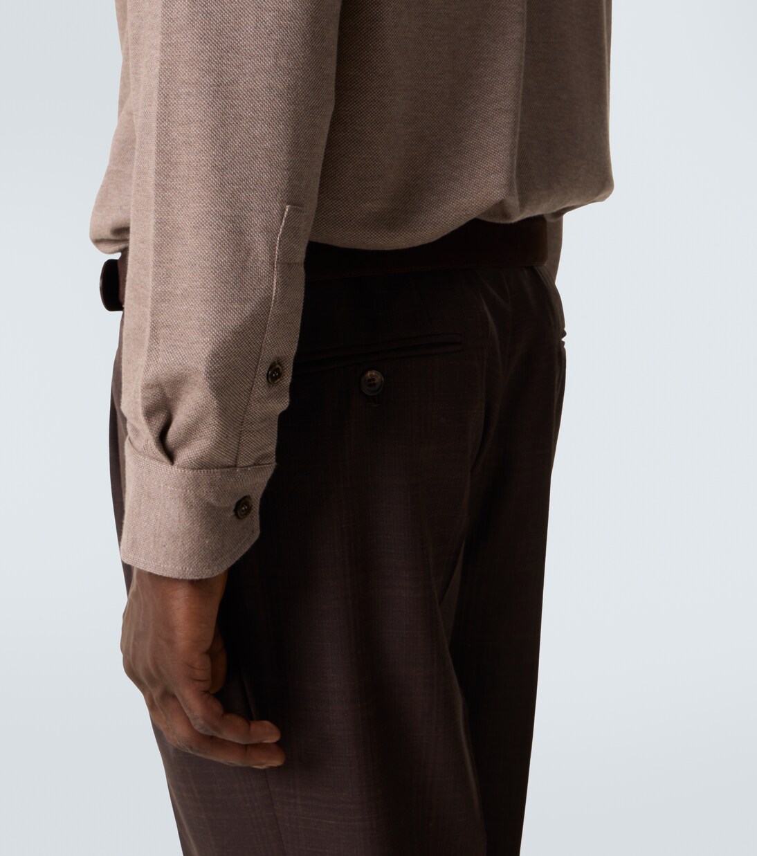 Cotton piqué shirt | Brioni