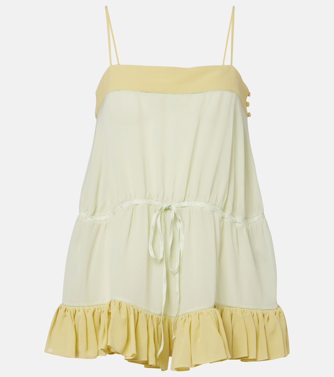 Ruffled silk romper | Chloé
