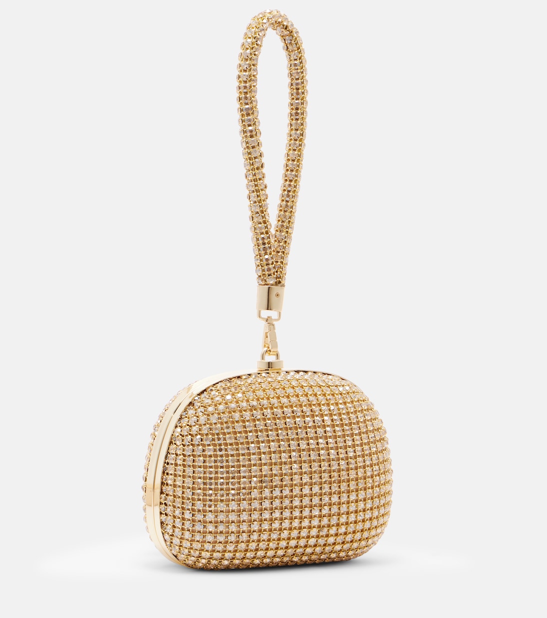 Bow Mini crystal-embellished clutch | Self-Portrait