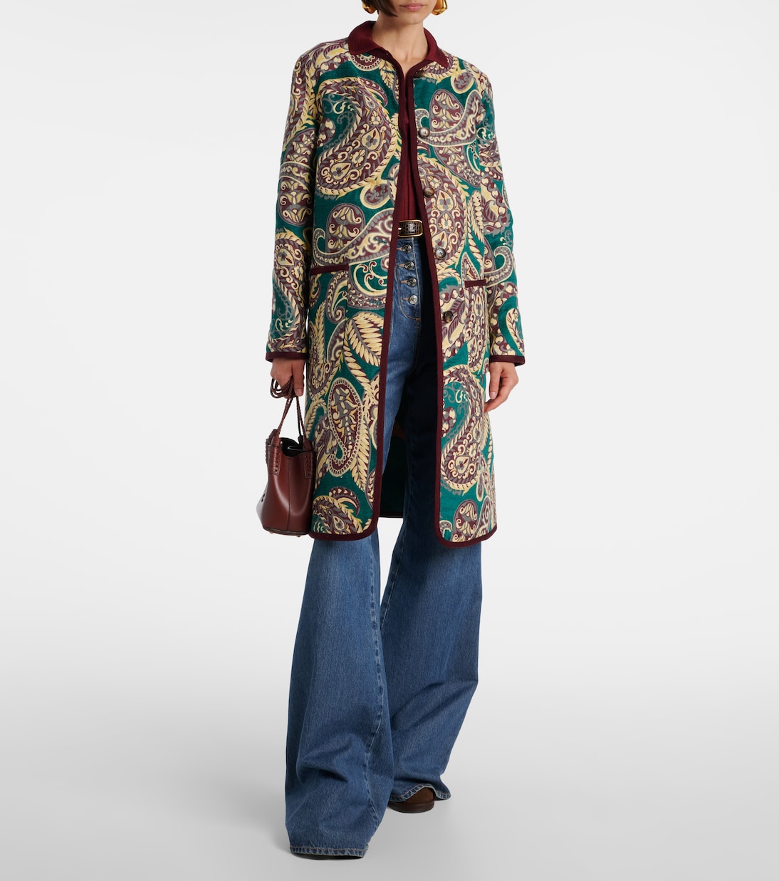 Reversible jacquard coat | Etro