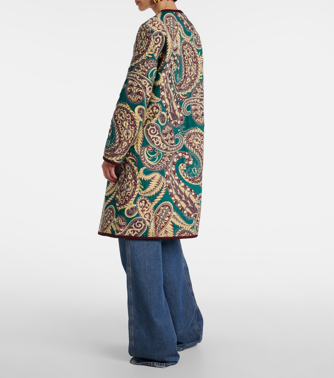 Reversible jacquard coat | Etro