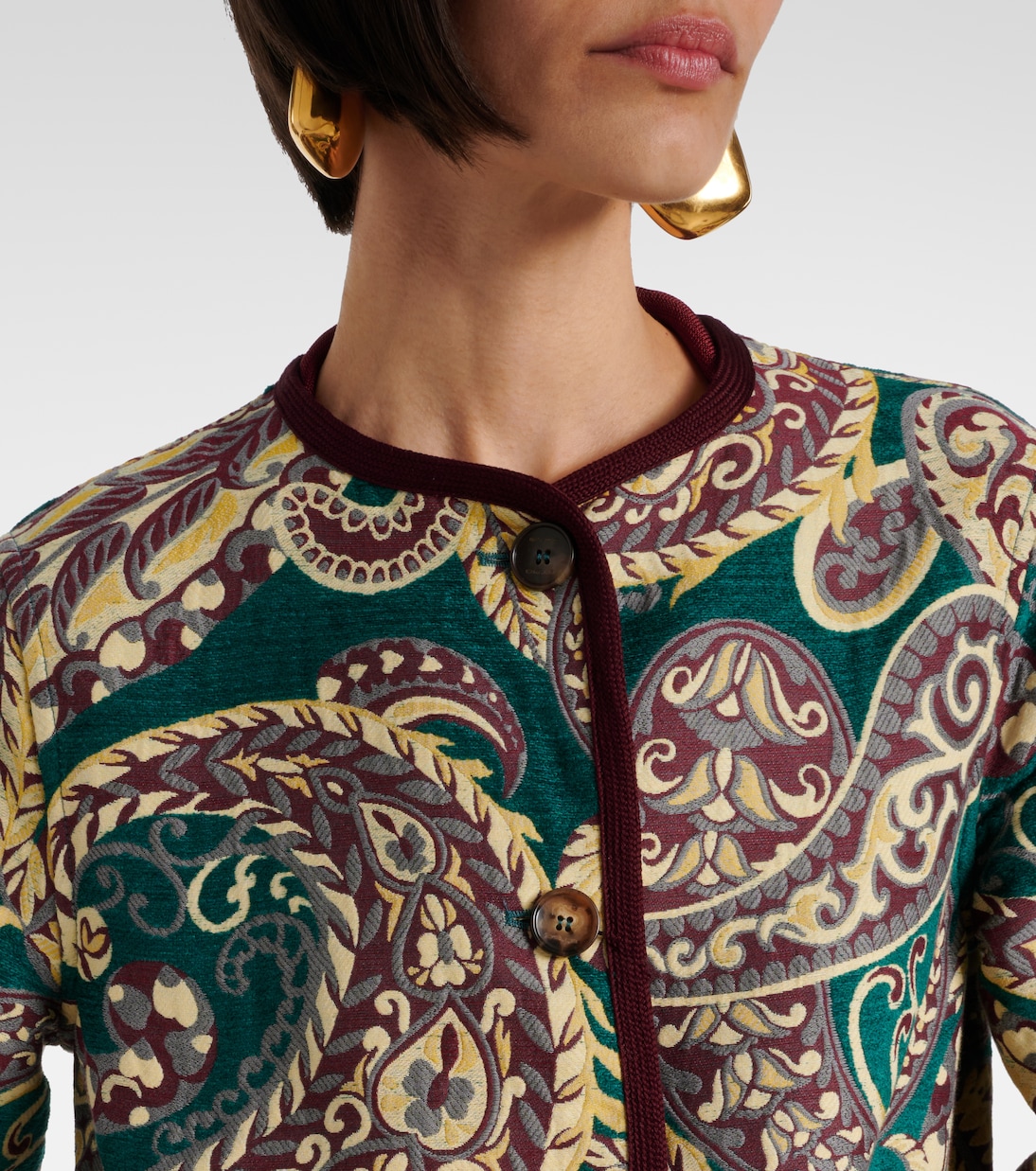 Reversible jacquard coat | Etro