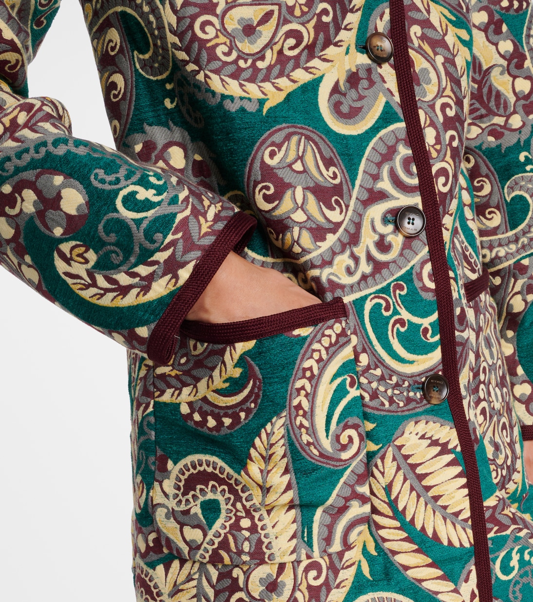 Reversible jacquard coat | Etro
