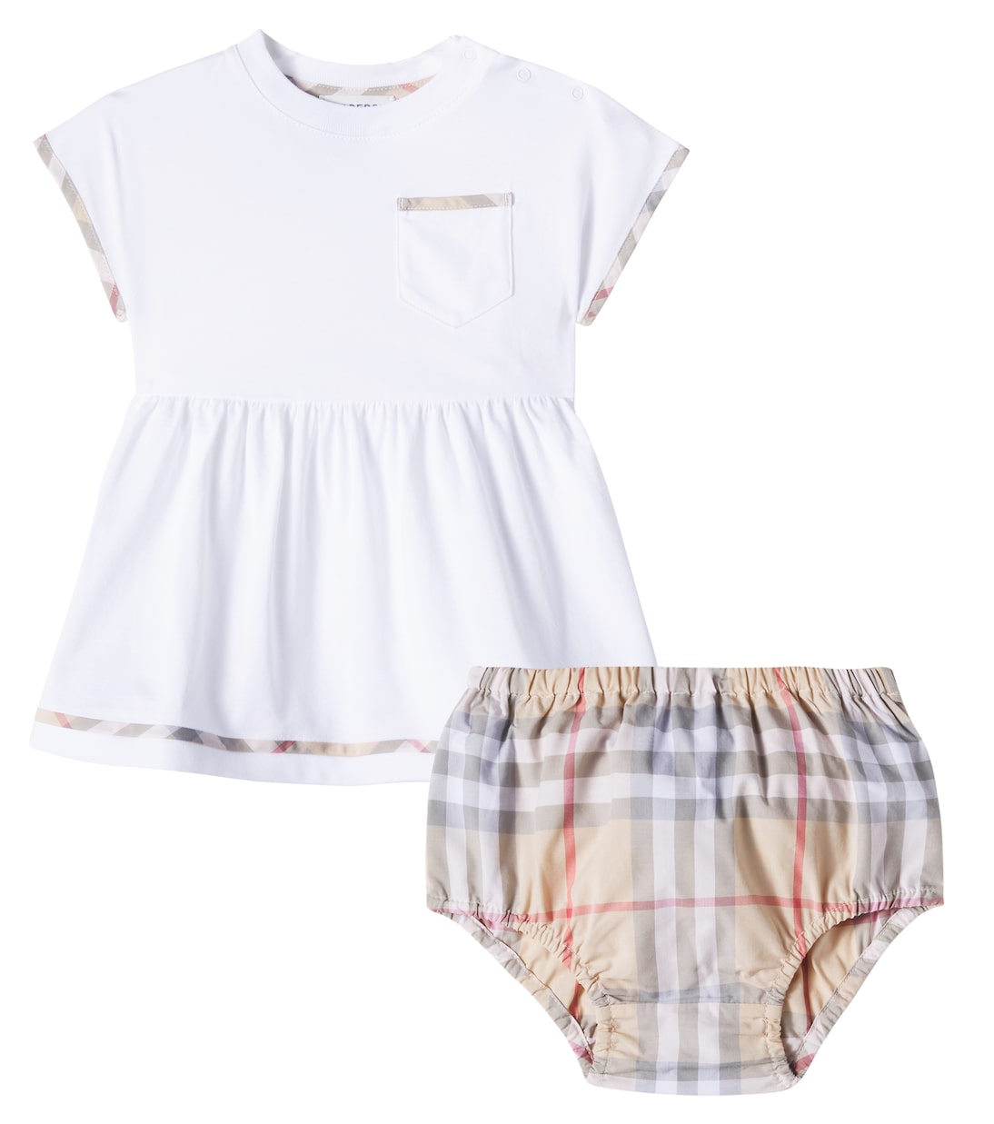 Baby Set aus Kleid und Höschen aus Baumwolle | Burberry Kids