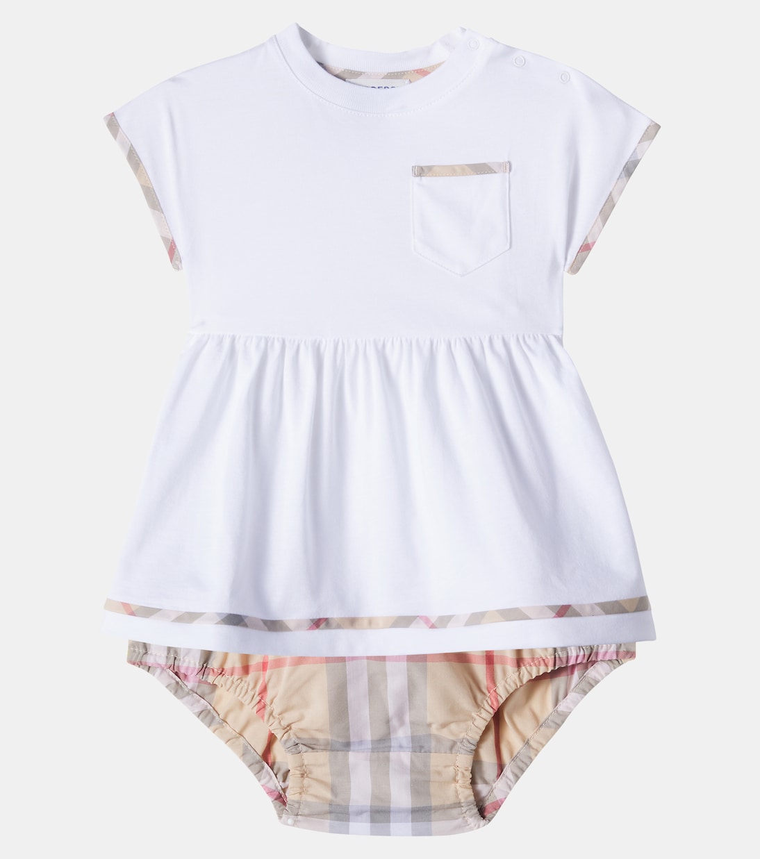 Baby Set aus Kleid und Höschen aus Baumwolle | Burberry Kids