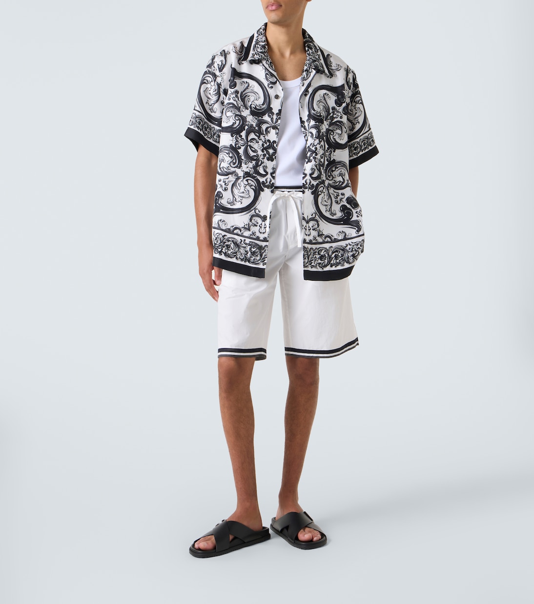 Shorts Majolica aus Baumwolle | Dolce&Gabbana