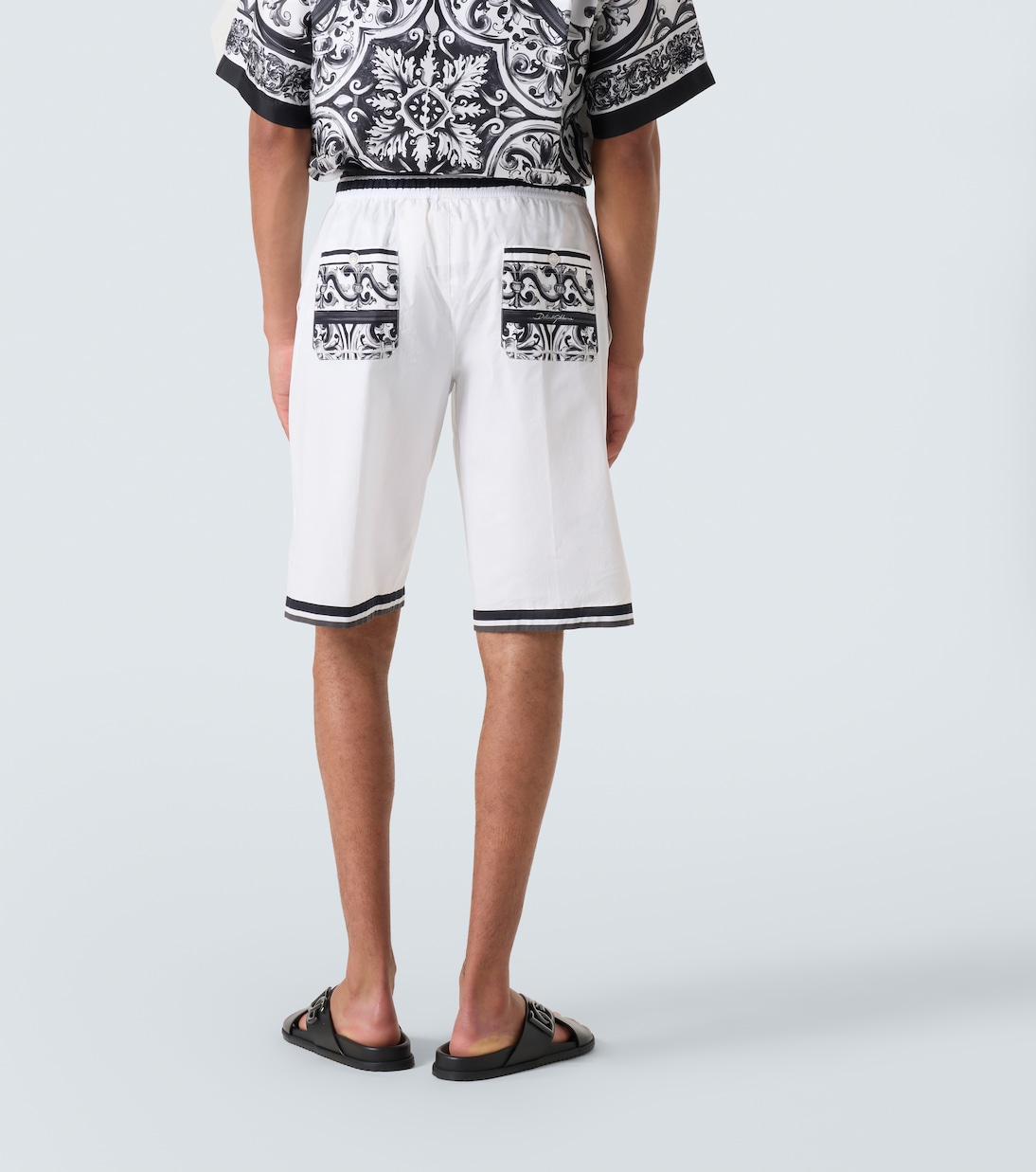 Shorts Majolica aus Baumwolle | Dolce&Gabbana
