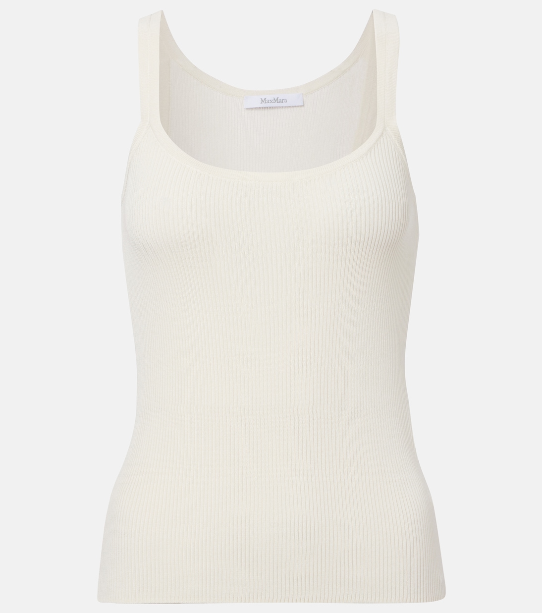 Helier ribbed-knit cotton-blend tank top | Max Mara