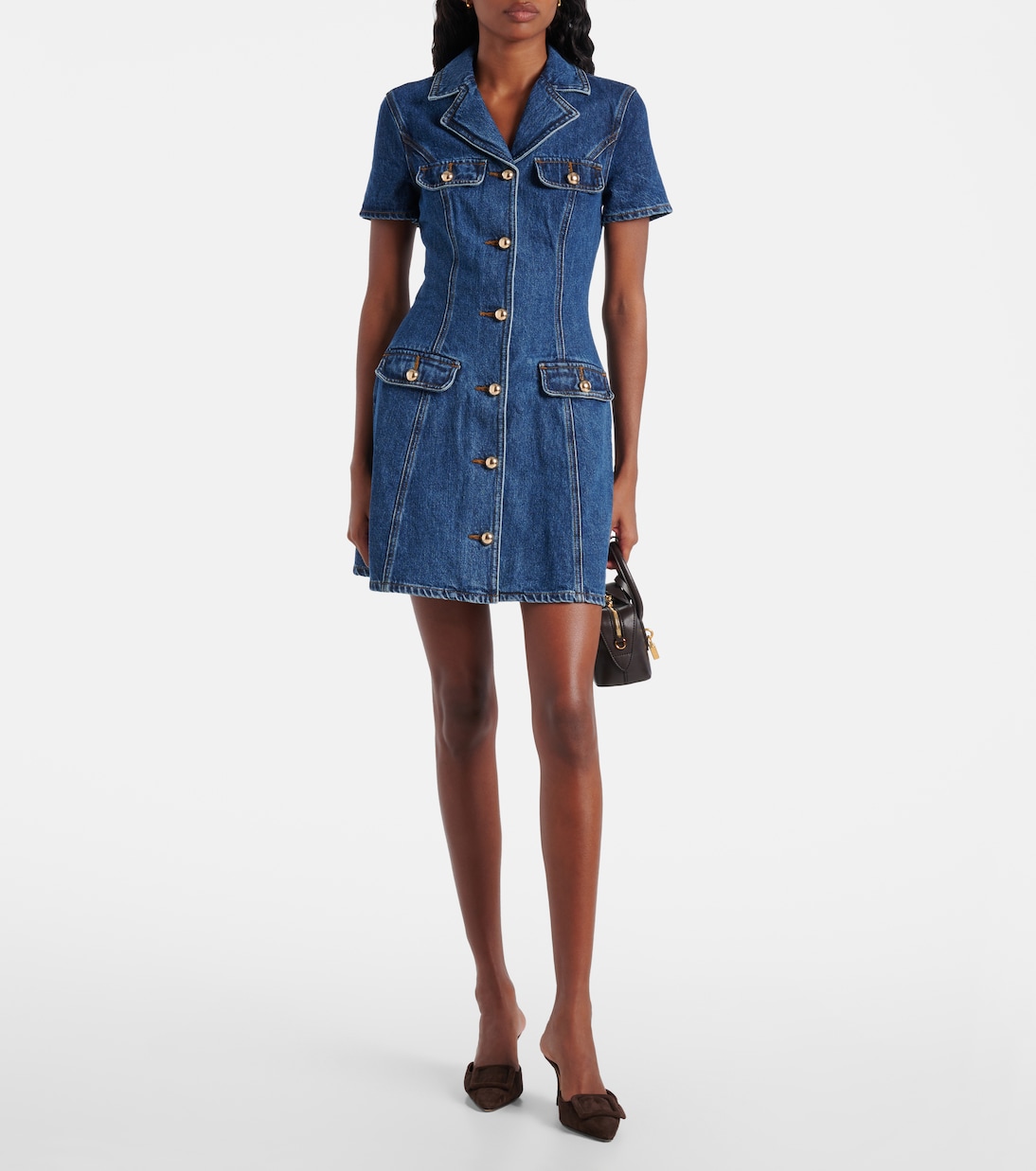 Denim shirt dress | Self-Portrait