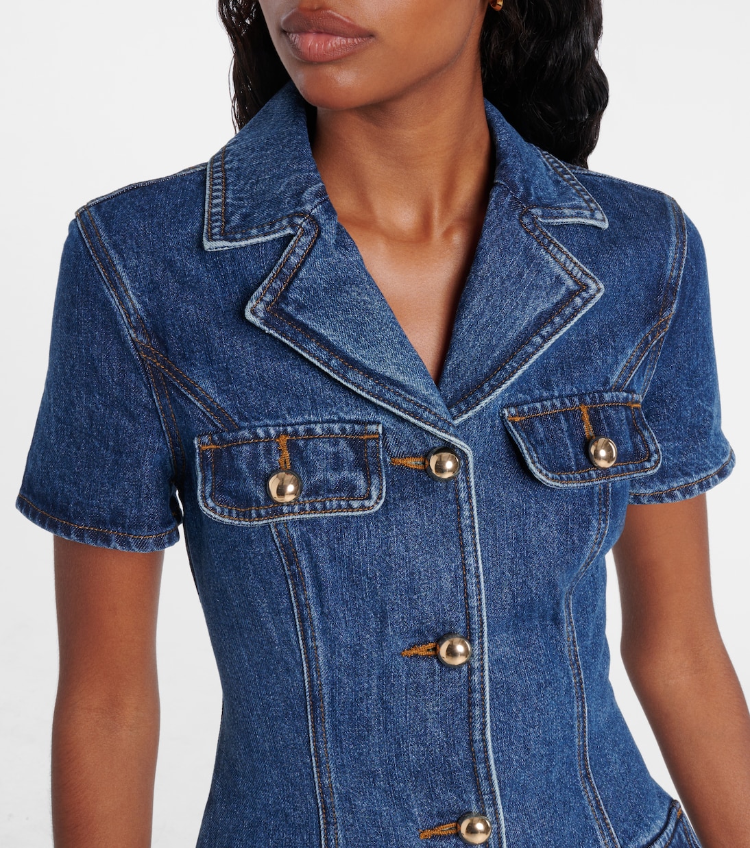 Denim shirt dress | Self-Portrait