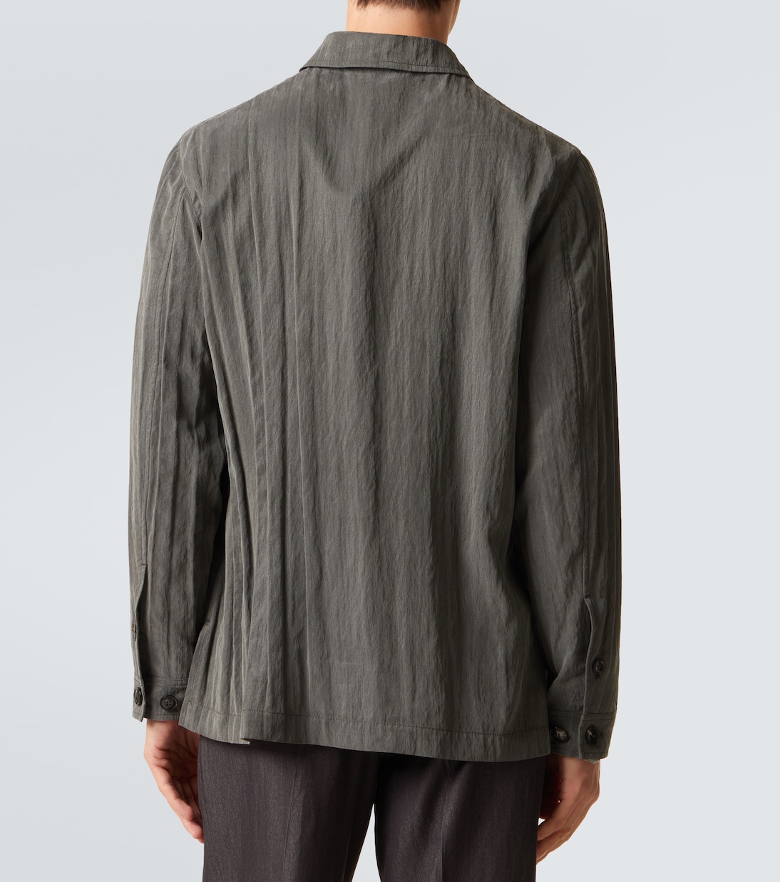 Pleated canvas overshirt | Giorgio Armani