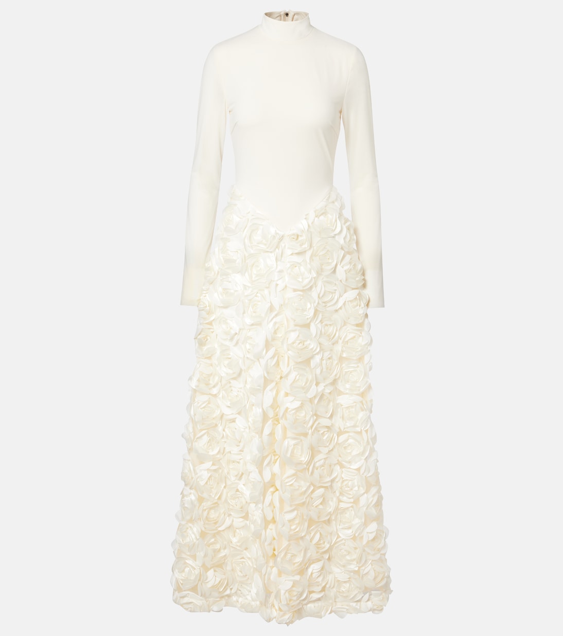 Floral-appliqué gown | Rotate