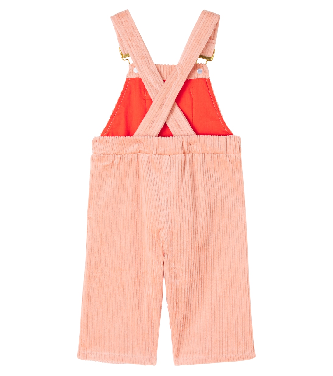 Baby embroidered cotton corduroy overalls | Mini Rodini
