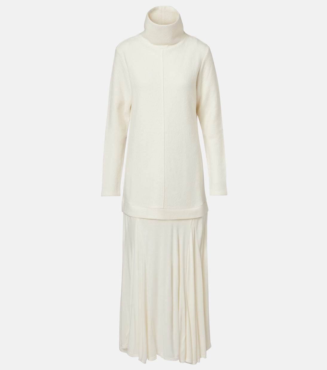 Vestido largo en mezcla de lana | Xu Zhi