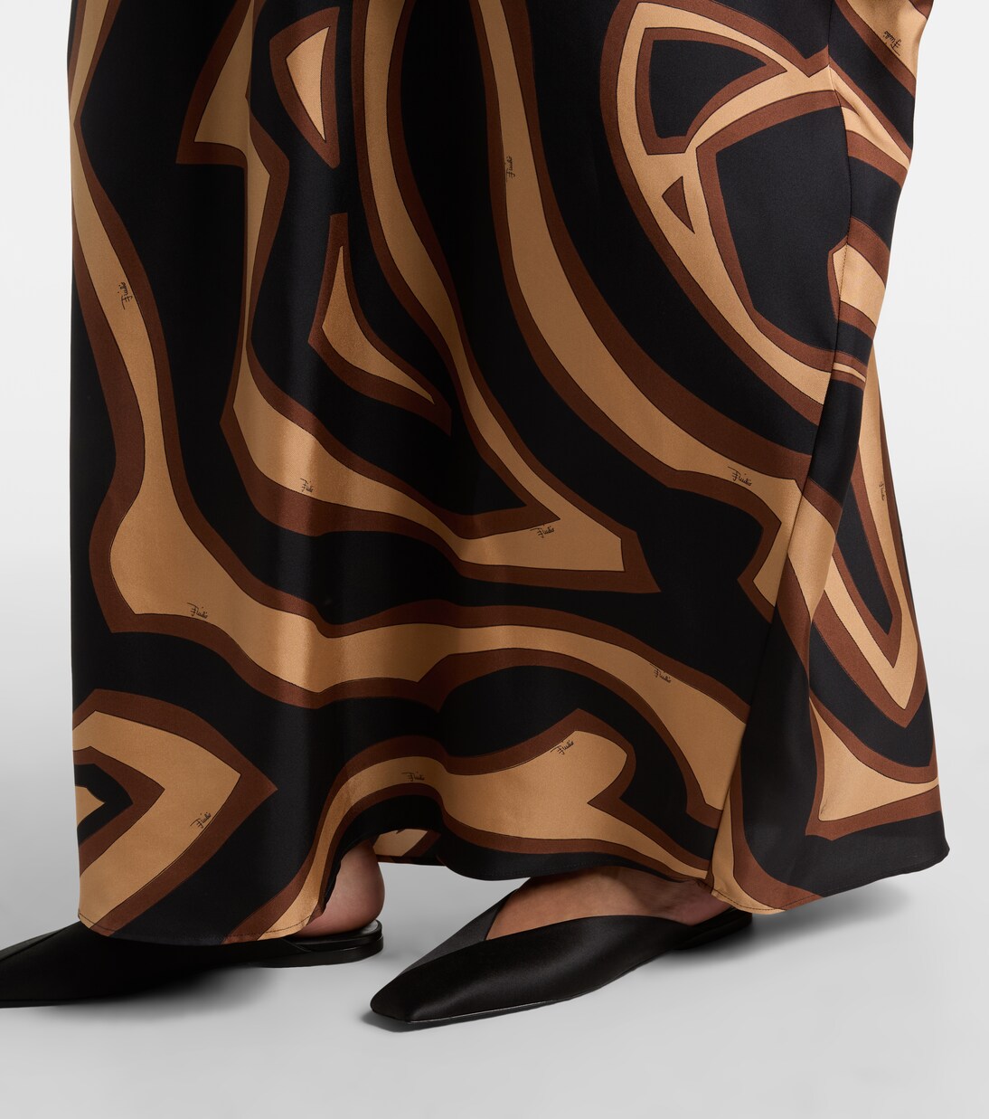 قفطان من ساتان الحرير Labirinto | Pucci
