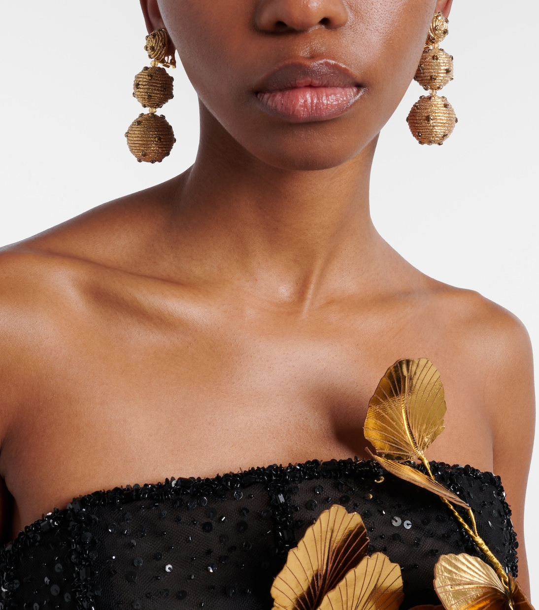 Verzierte Clip-Ohrringe | Oscar de la Renta