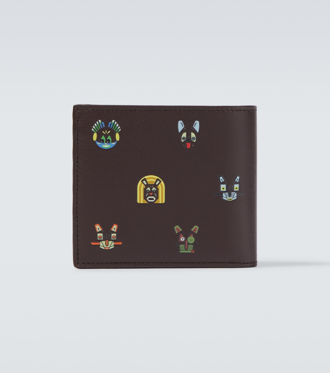 x Louis Wain printed leather bifold wallet | Loewe