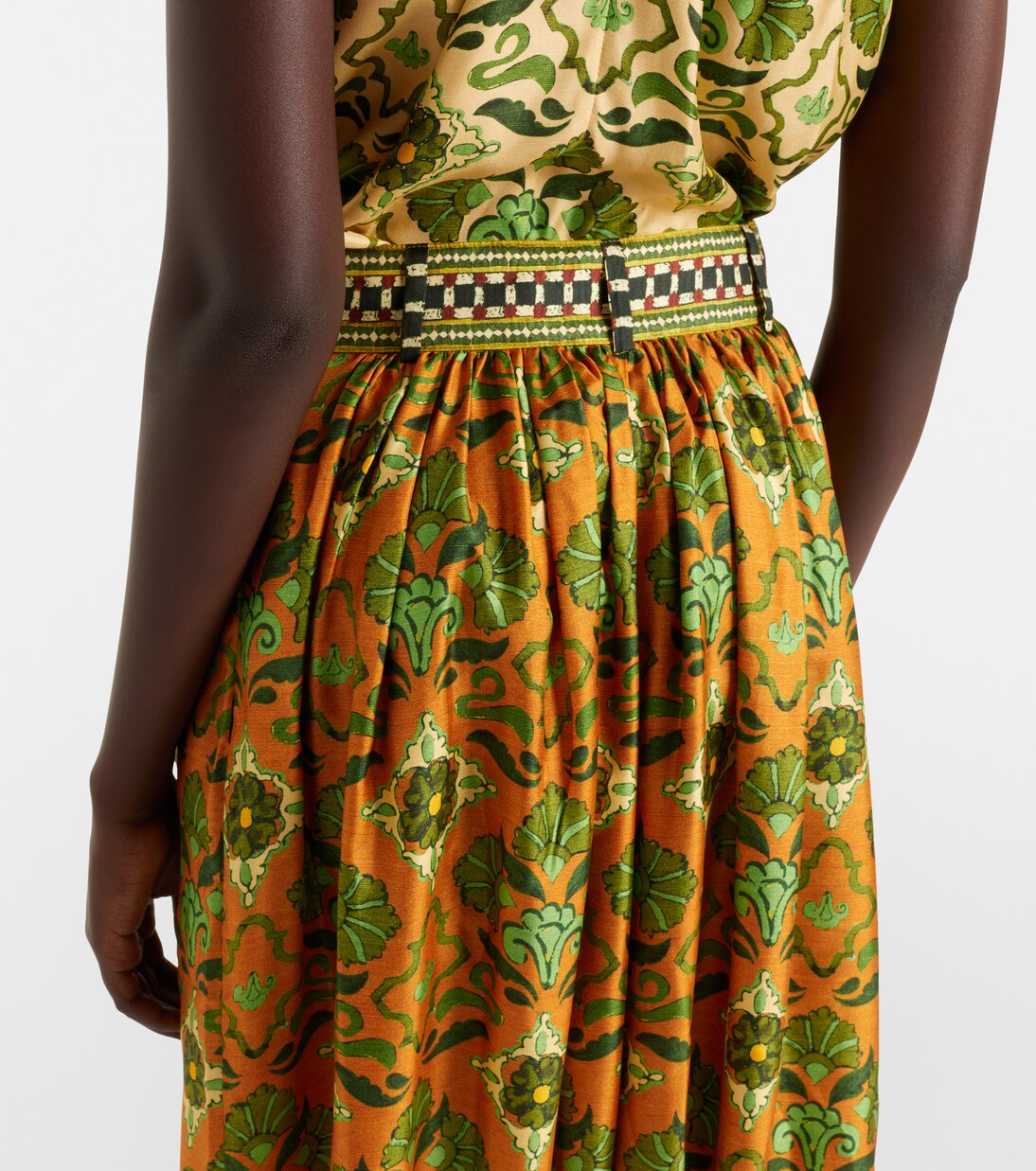 Cece floral silk tapered pants | Alémais