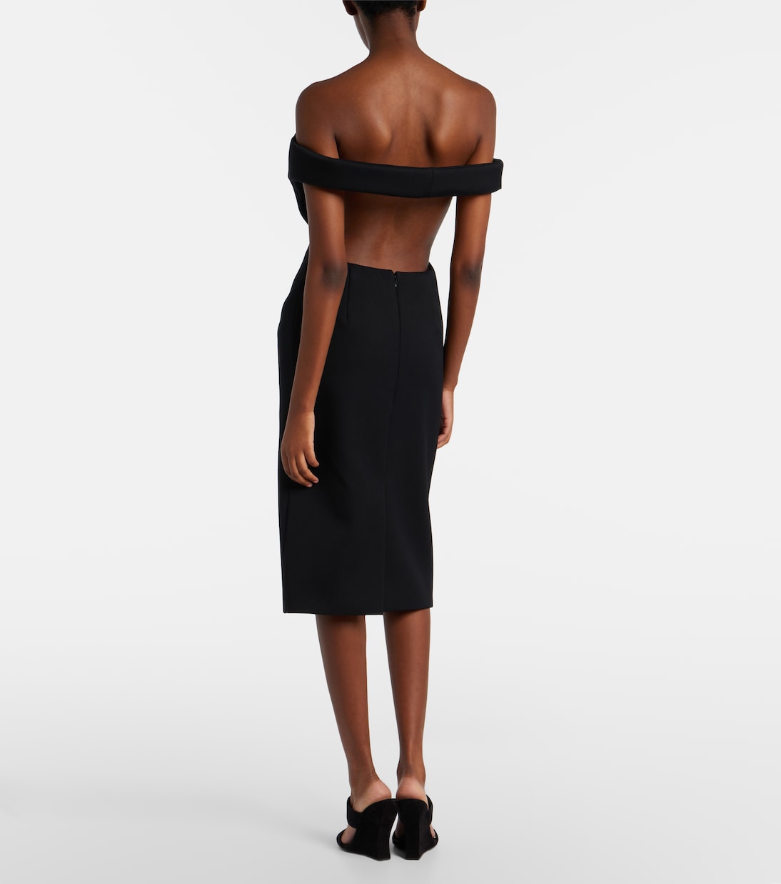 Robe de cocktail en laine mélangée | Mugler