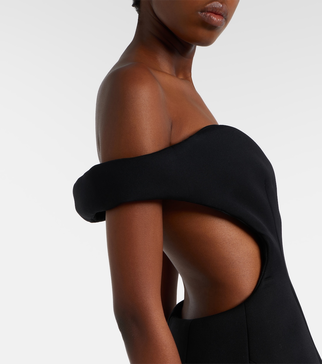 Robe de cocktail en laine mélangée | Mugler