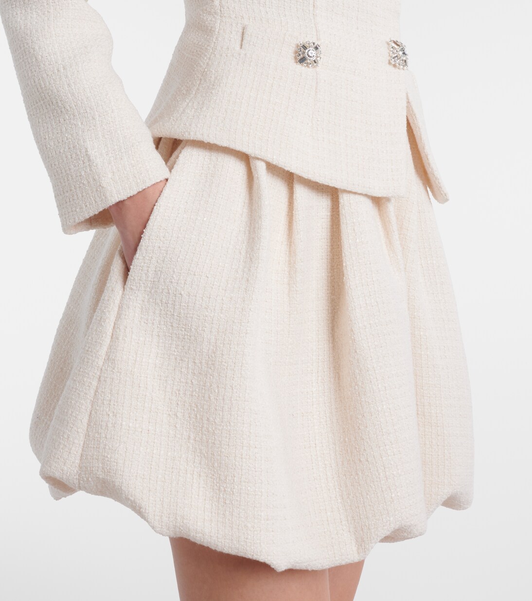 Robe en tweed à ornements | Self-Portrait