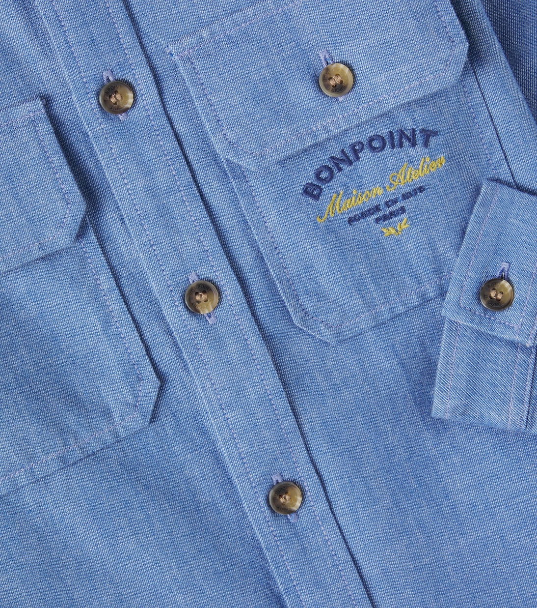 Eddy logo cotton shirt | Bonpoint