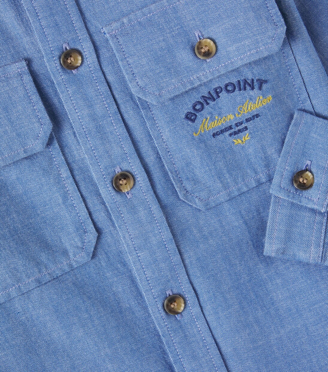 Eddy logo cotton shirt | Bonpoint