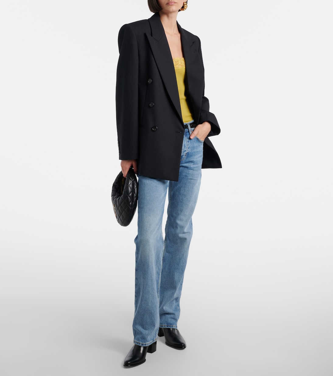 Jill 60 leather ankle boots | Saint Laurent