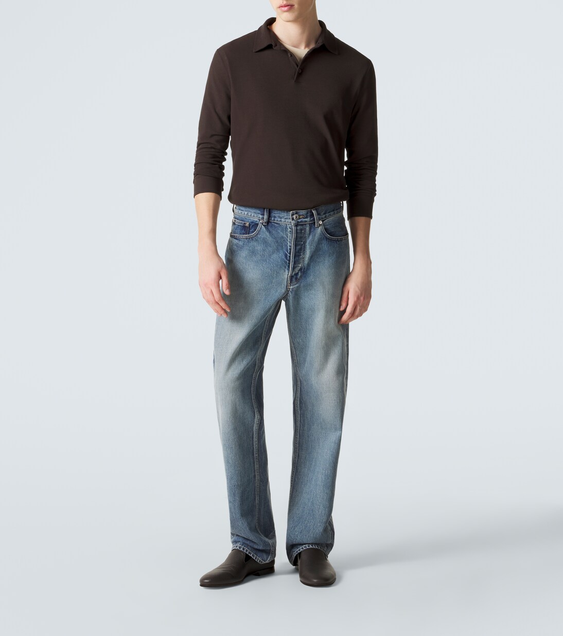 Cotton polo sweater | Slowear